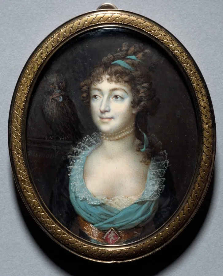 Portrait of Mademoiselle Marie-Anne Adelaide Le Normand, by François Dumont, unspecified, 1793