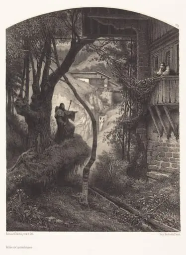 Vallée de Lanterbrunen, by François-Édouard Bertin