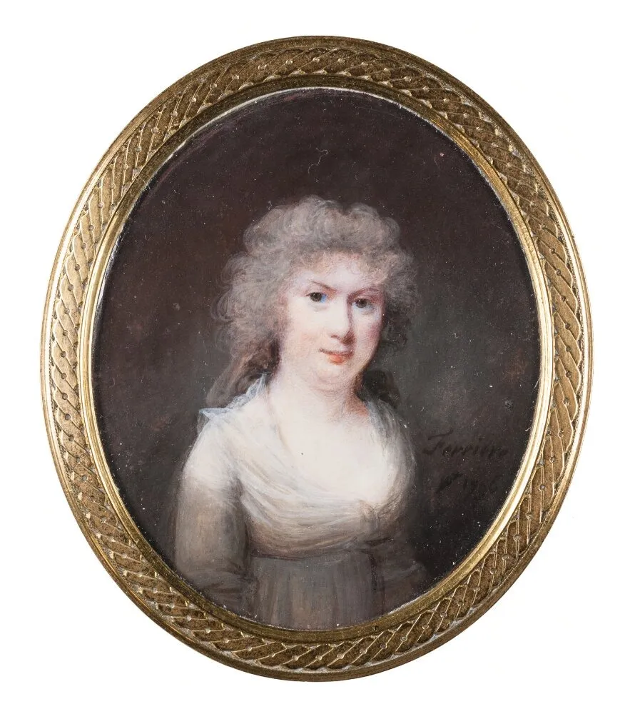 Unknown Lady, by François Ferrière, unspecified, 1798