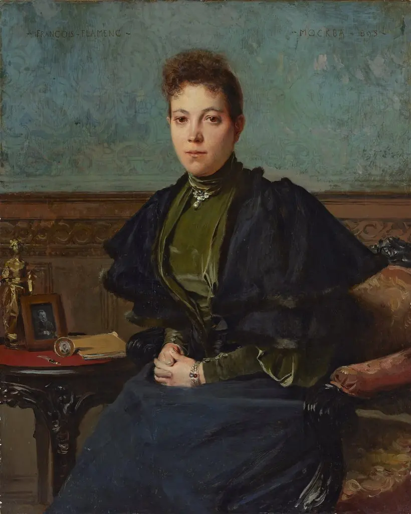 Portrait of Vera Kharitonenko, by François Flameng