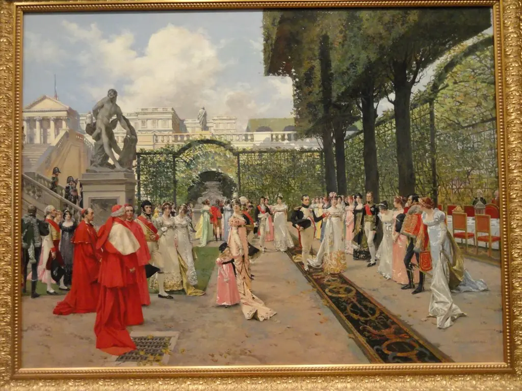 Reception at Compiegne in 1810, by François Flameng