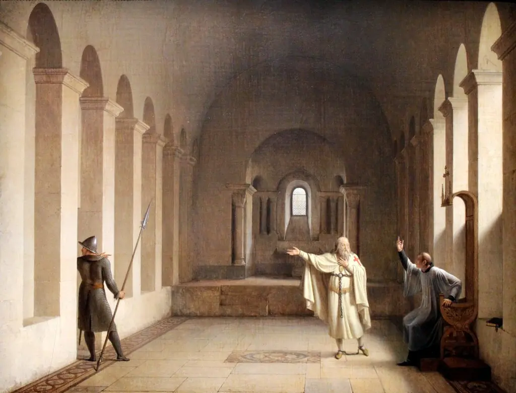 Jacques de Molay, grand maître des Templiers by Fleury-François Richard, by François Fleury-Richard