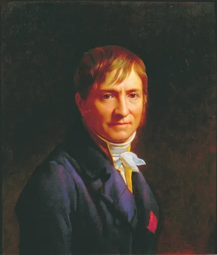 Portrait of the painter Redouté, by François Gérard, oil, 1805