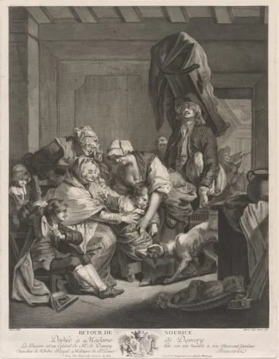Retour de Nour(r)ice (Return from the Wet Nurse), by François Hubert