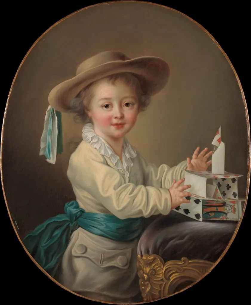 Boy with a House of Cards, by François-Hubert Drouais