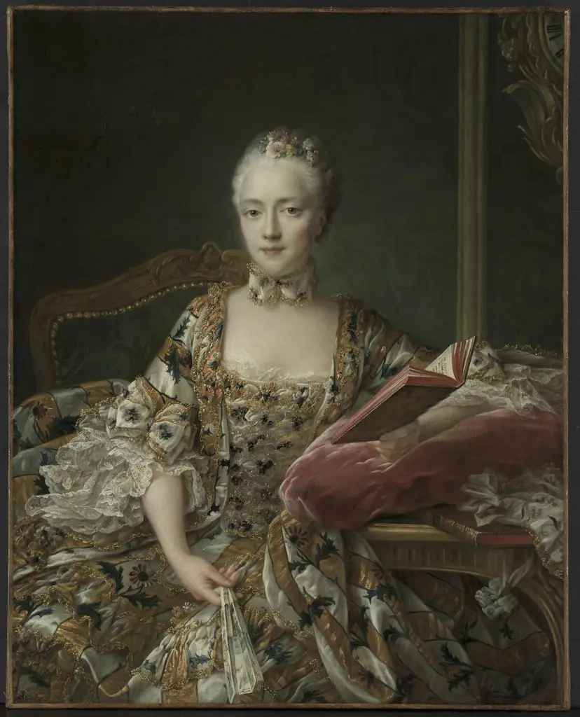 Portrait of the Marquise d'Aguirandes, by François-Hubert Drouais
