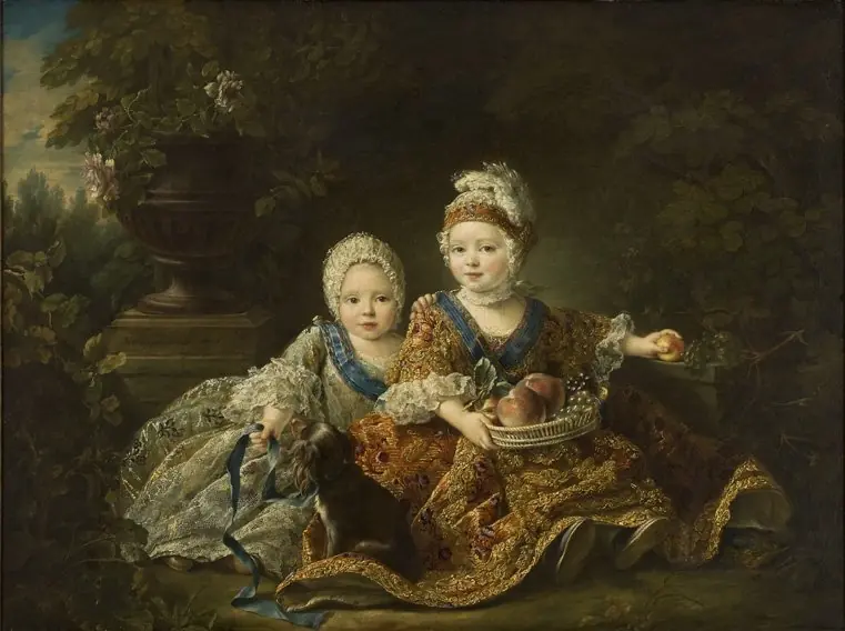 The Duke of Berry and the Count of Provence as Children, by François-Hubert Drouais