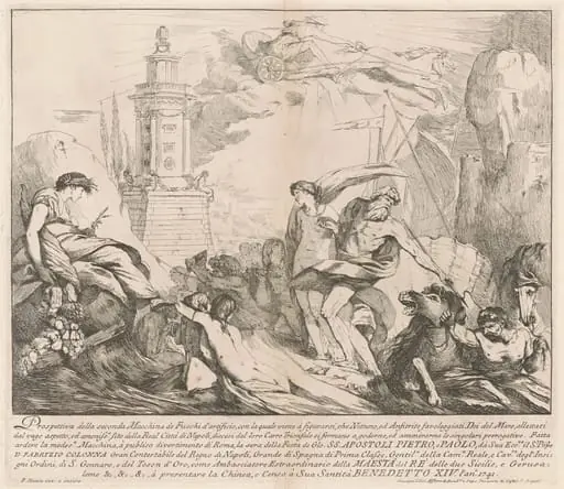 The Seconda Macchina for the Chinea of 1741: Neptune and Amphitrite, by François Hutin