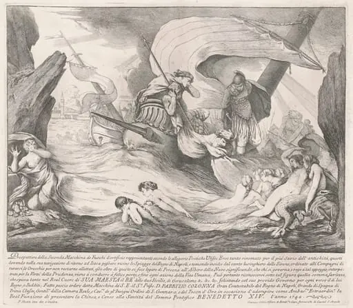 The Seconda Macchina for the Chinea of 1742: Ulysses and the Sirens, by François Hutin