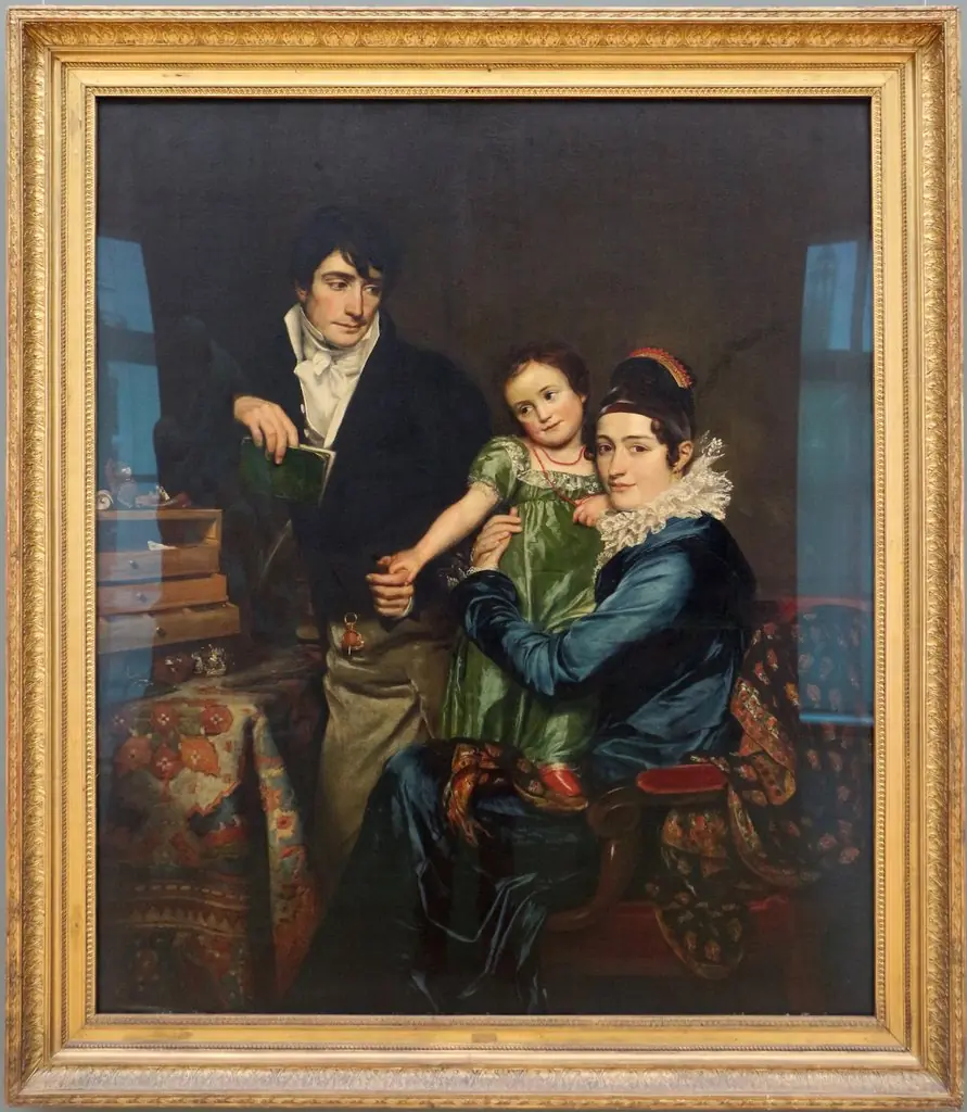 Portrait of the family of August Donat de Hemptinne (1783-....), by François-Joseph Navez