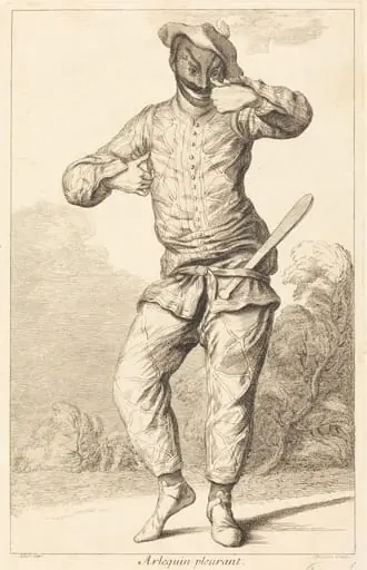 Arlequin pleurant, by François Joullain