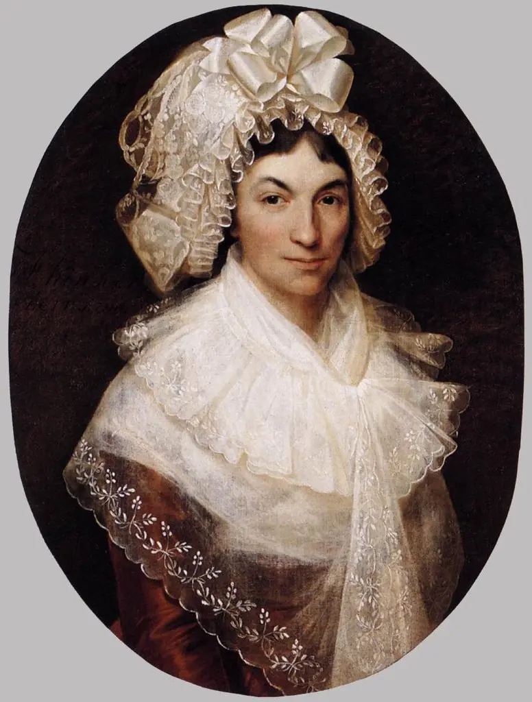 Portret van Jeanne Bauwens-van Peteghem, by François Kinson