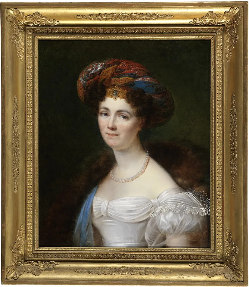 Portret van Joséphine Victoire Meslier-Duvey, by François Kinson, oil, 1830