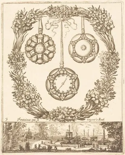 Fontaines qui se voyent a Ruel, by François Le Febvre