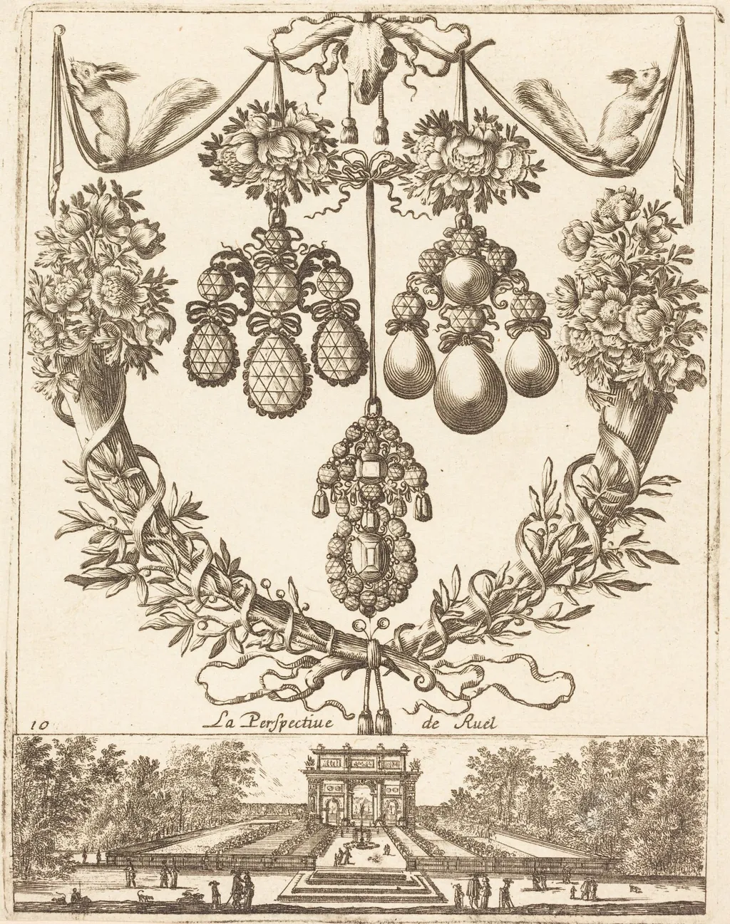 Perspective de Ruel, by François Le Febvre, ink, 1665