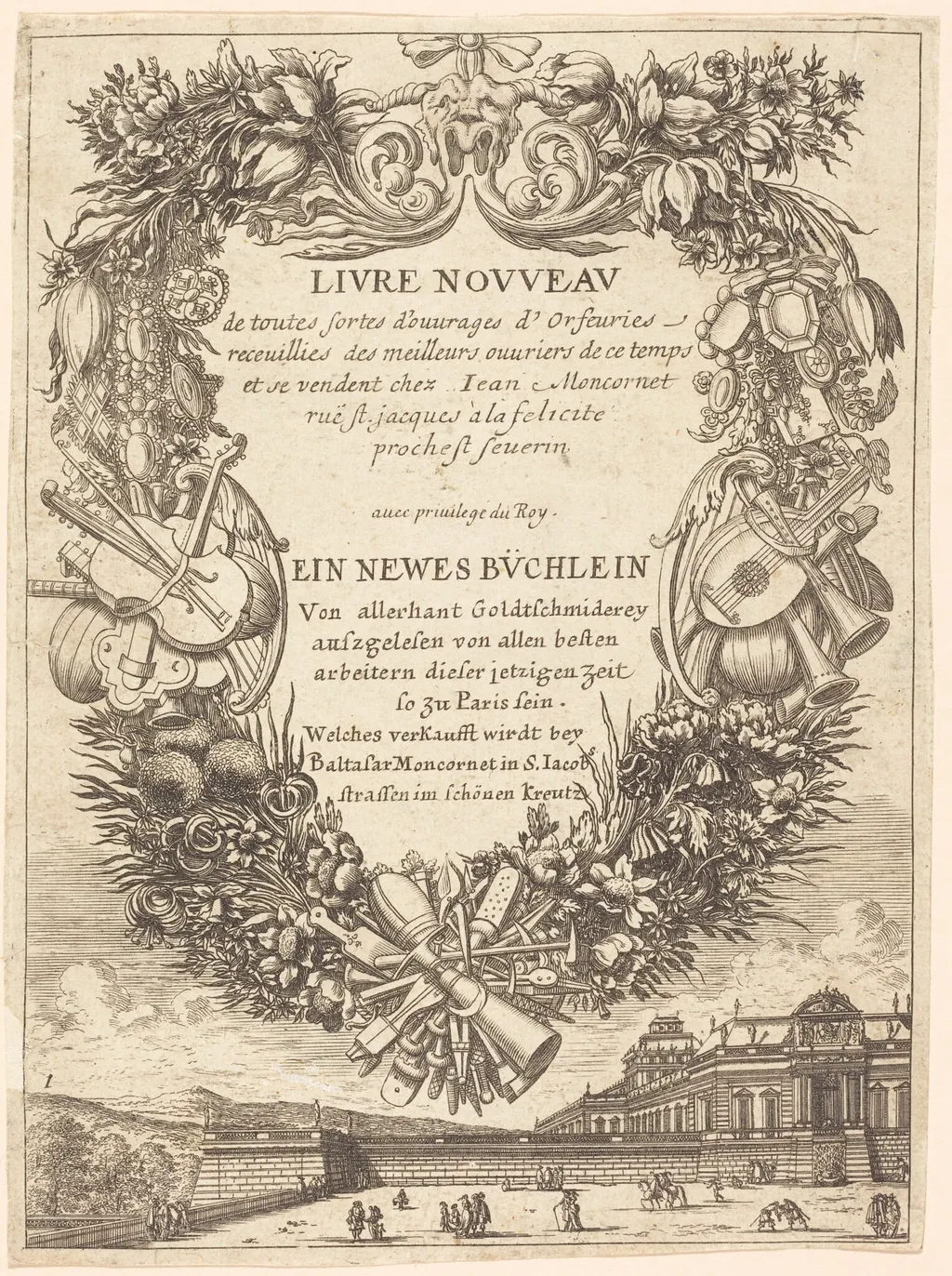 Title Page, by François Le Febvre, ink, 1665