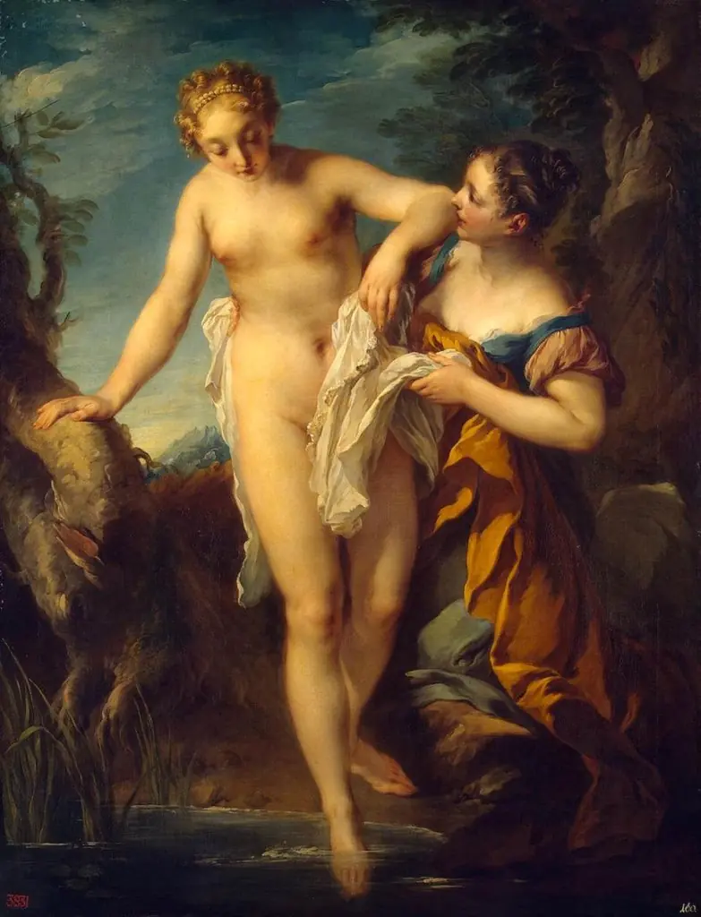 Woman Bathing