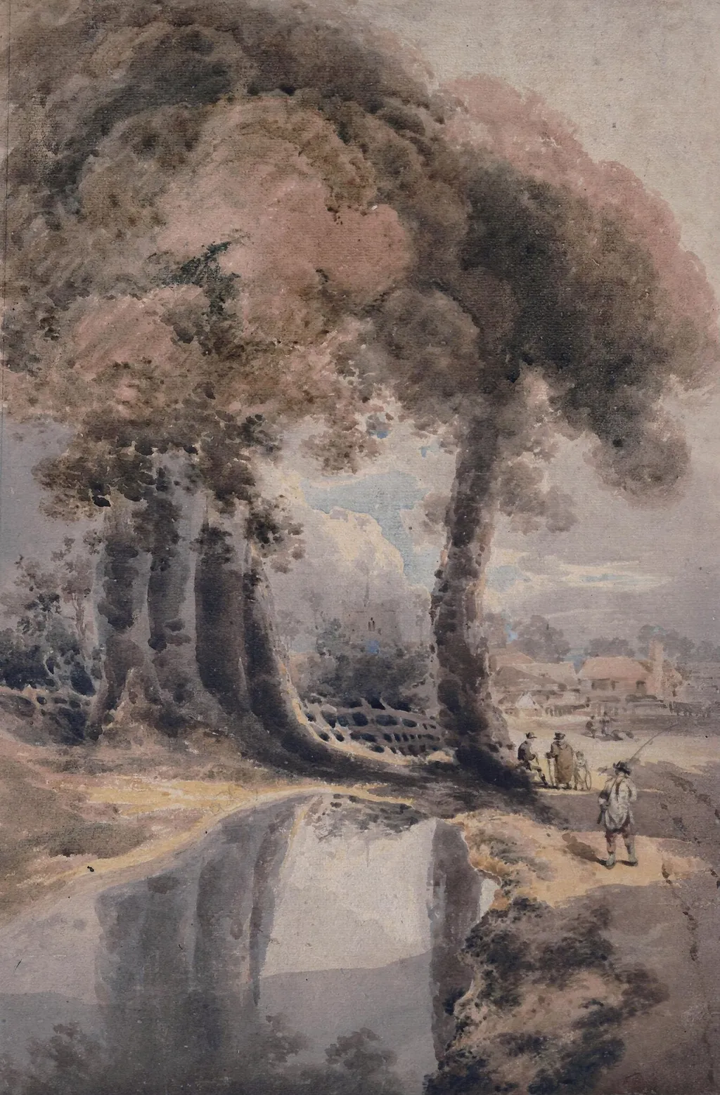 Hayes, Middlesex, by François Louis Thomas Francia, watercolor, 1795