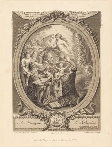Allegory in Honor of Henri IV, by François Marie Isidore Queverdo