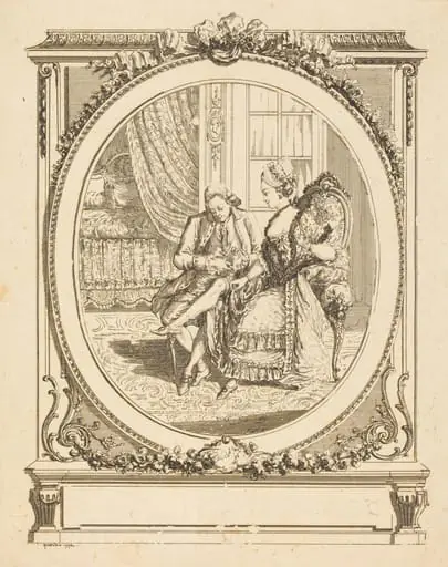 La jarretière, by François Marie Isidore Queverdo