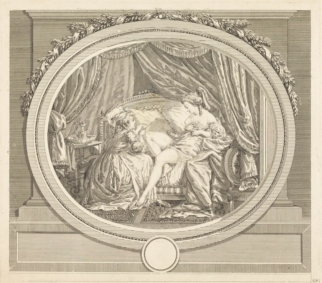 Nouvelles du bien-aimè, by François Marie Isidore Queverdo, ink, 1772