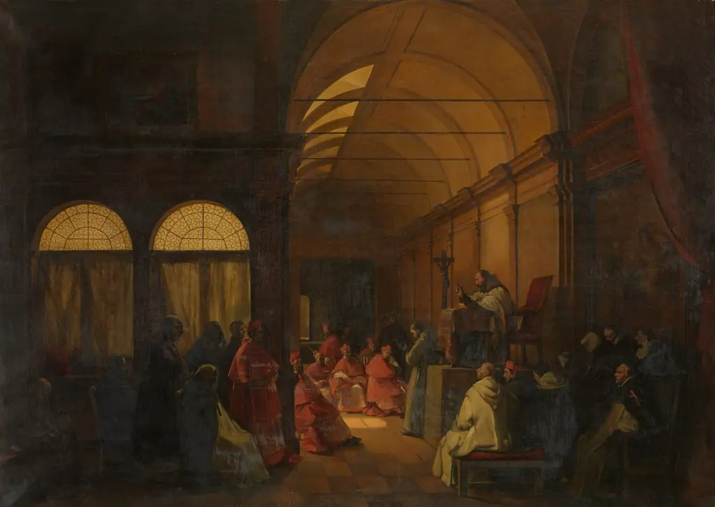 Before the Conclave, by François Marius Granet