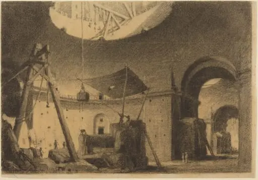 Repairing a Dome, by François Marius Granet