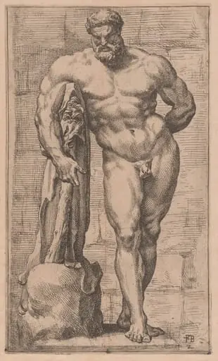 The Farnese Hercules, front view [plate 2], by François Perrier