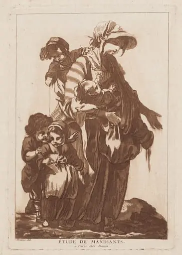 Étude de Mandiants (Study of Beggars), by François-Philippe Charpentier
