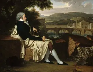 Joseph Allen Smith Contemplating Florence Across the Arno, by François-Xavier Fabre, 1799