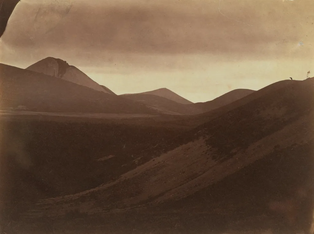 Dark Landscape with Hills, by Frank Chauvassaignes, 1857