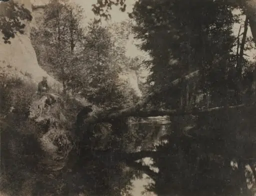 Landscape with Seated Figure on Stream Bank, by Frank Chauvassaignes