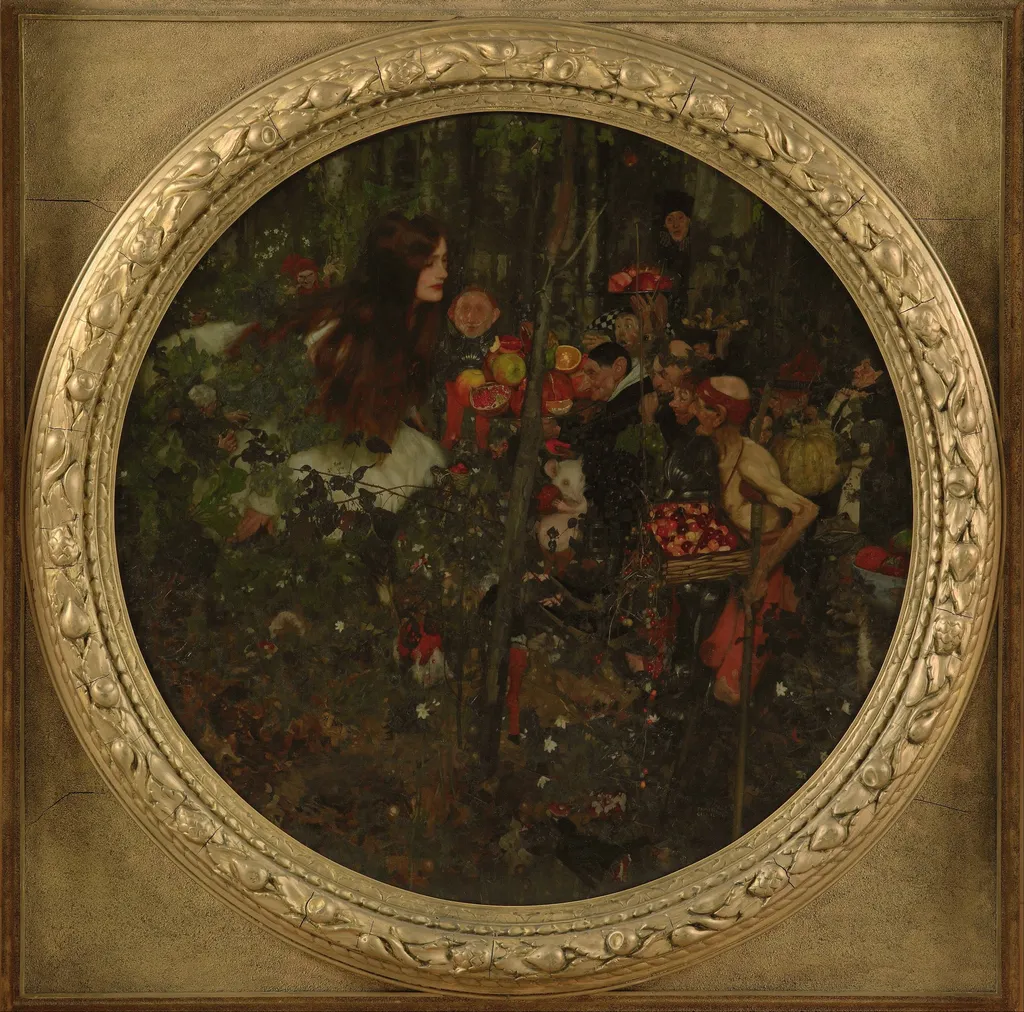 Goblin market, by Frank Craig, oil, 1911