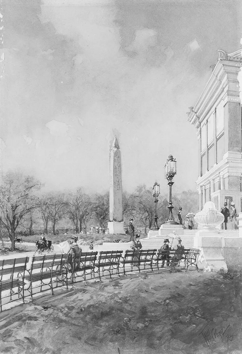 Cleopatra's Needle, by Frank Crane, watercolor, 1895