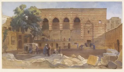 El Mahkemeh or Court of the Cadi Cairo, by Frank Dillon