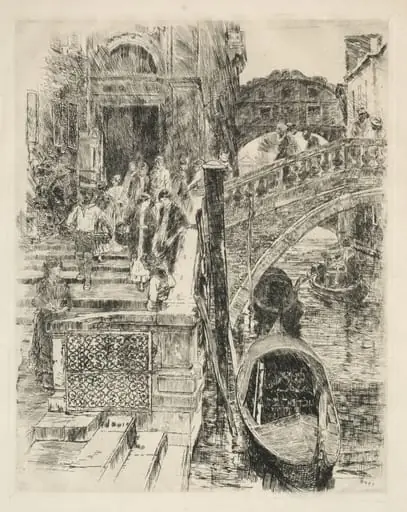 Bridge of Sighs, Venice, by Frank Duveneck