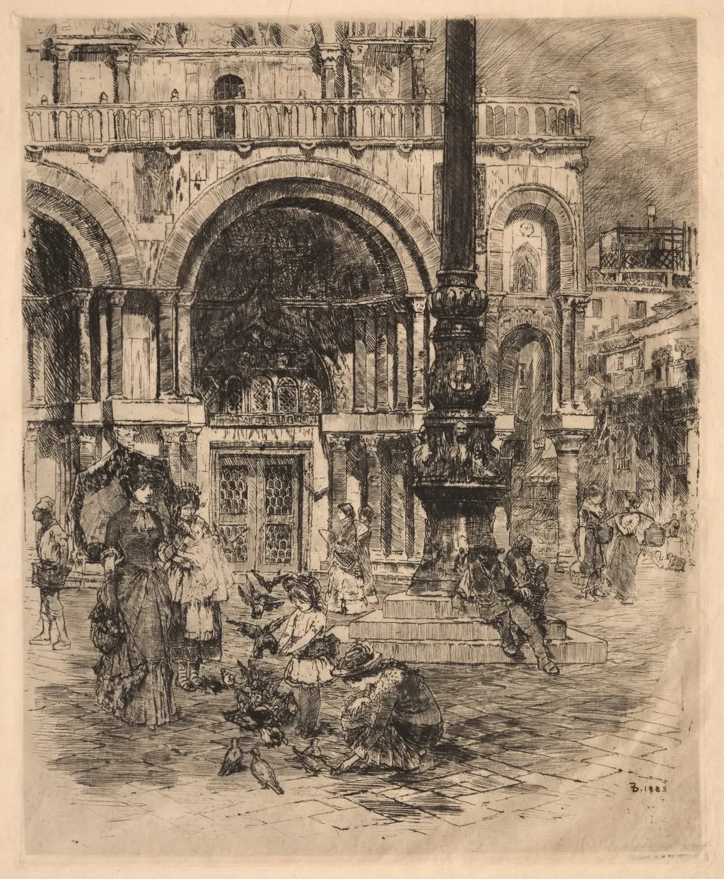 Piazza San Marco, Venice, by Frank Duveneck, 1883