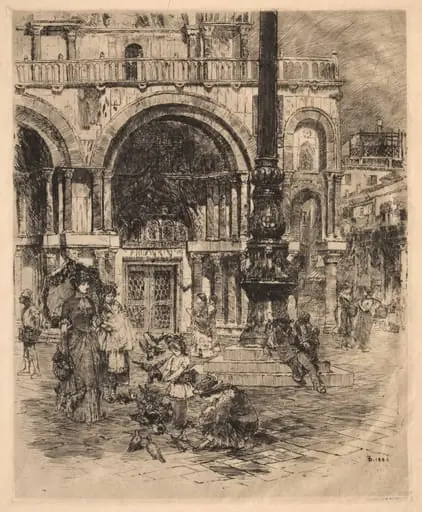 Piazza San Marco, Venice, by Frank Duveneck