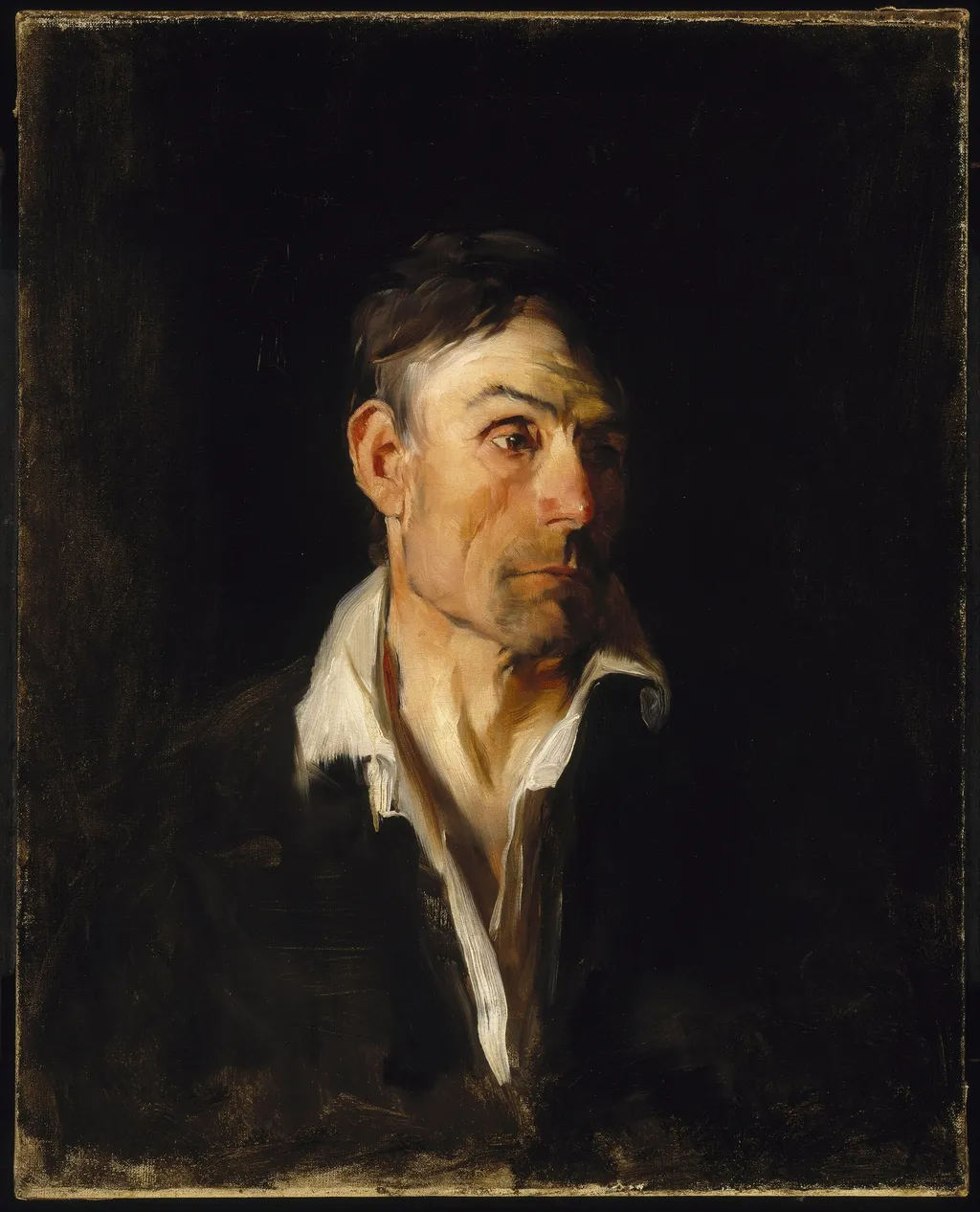 Portrait of a Man (Richard Creifelds), by Frank Duveneck, oil, 1888
