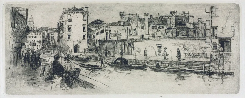 San Trovasso Canal, Venice, by Frank Duveneck, 1883