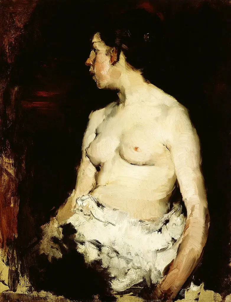 Seated Nude, by Frank Duveneck