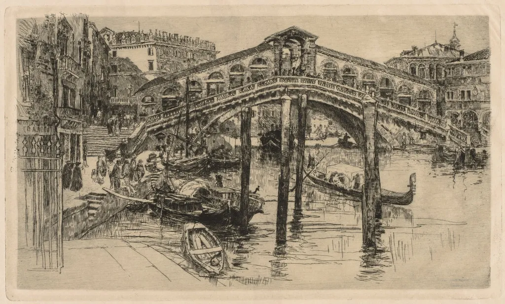 The Rialto, Venice, by Frank Duveneck, 1883