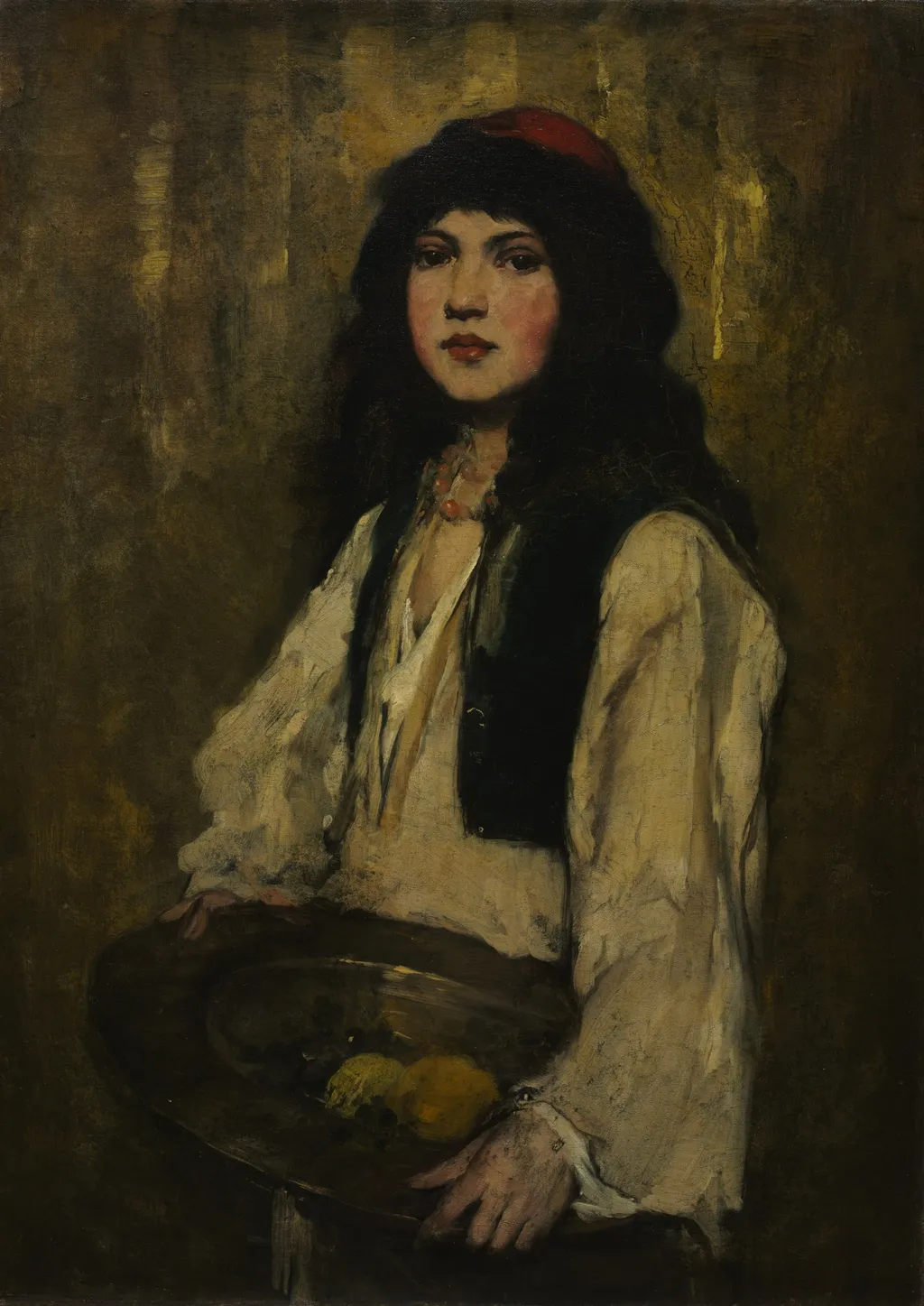The Venetian Girl, by Frank Duveneck, oil, 1890