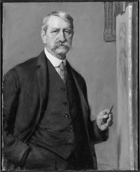 Self Portrait, by Frank Hector Tompkins, oil, 1914