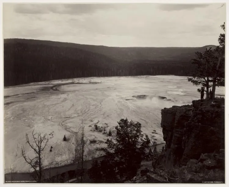 Hell's Half Acre, Prismatic Springs, by Frank Jay Haynes, 1884
