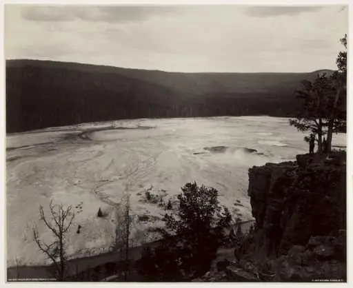 Hell's Half Acre, Prismatic Springs, by Frank Jay Haynes
