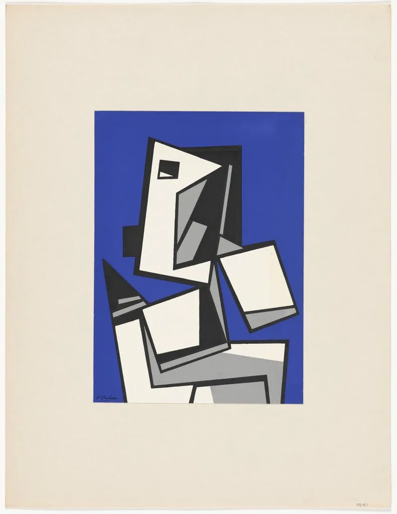 Untitled, by Frank K. Bacher, ink, 1946