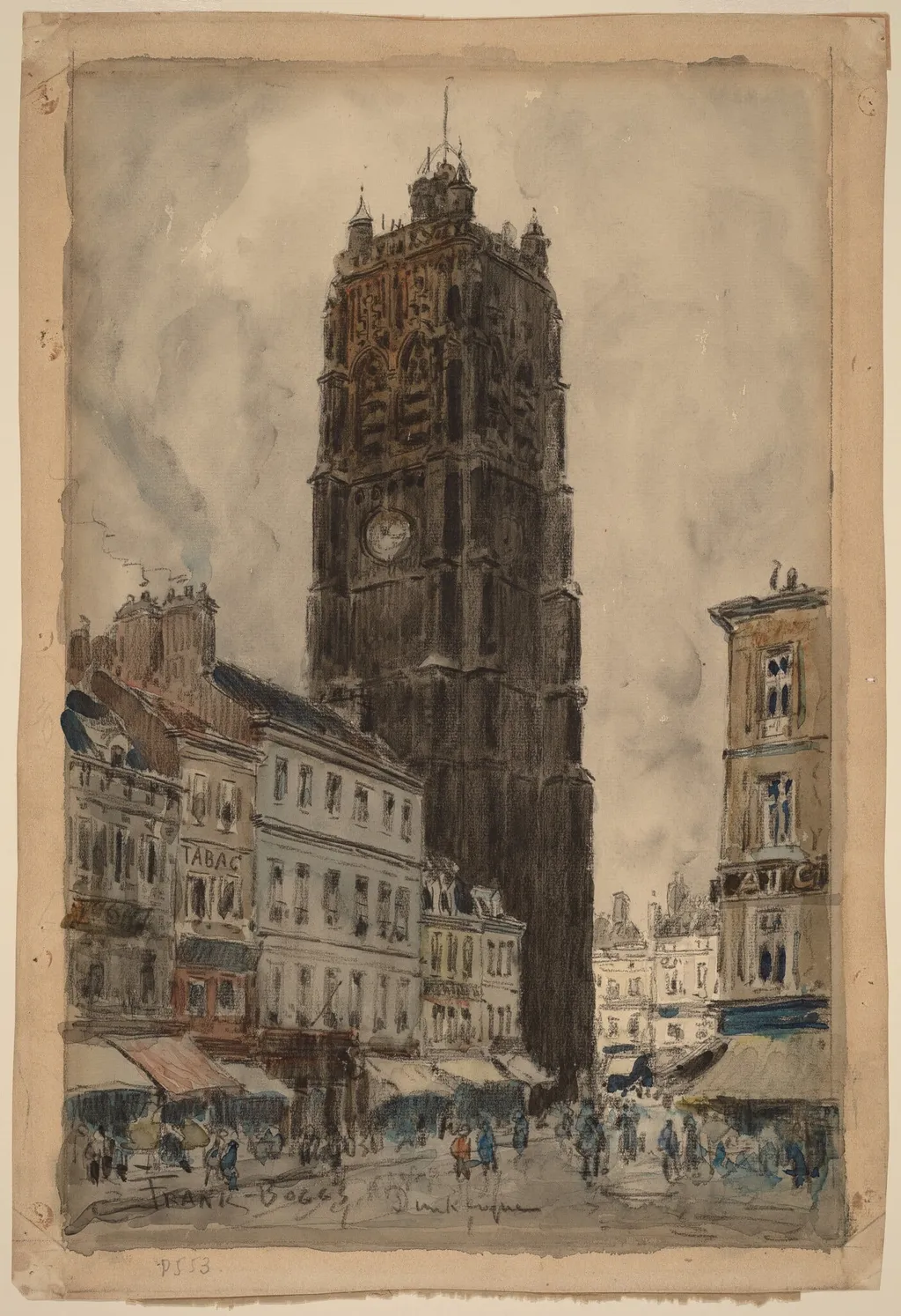 Dunkerque, by Frank Myers Boggs, chalk, 1924