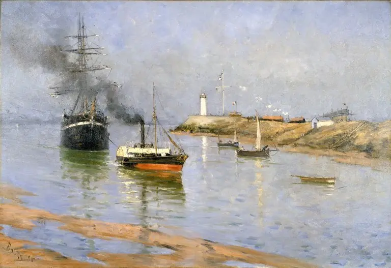 The Harbor at Honfleur, by Frank Myers Boggs
