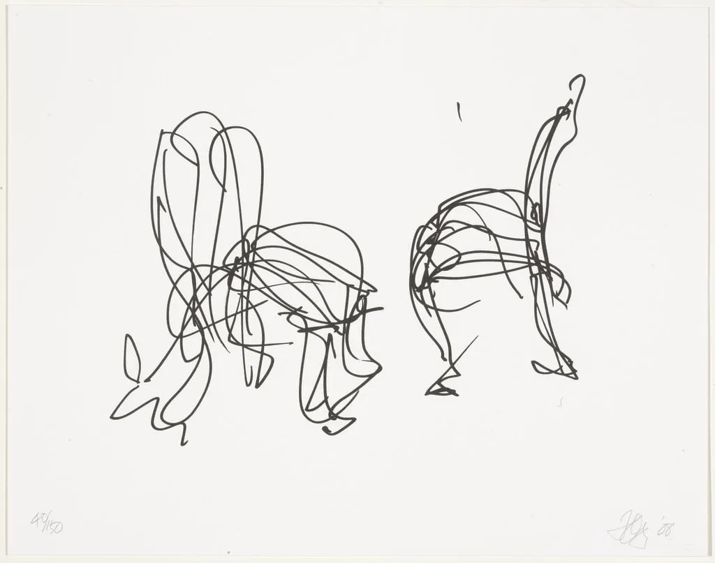 Untitled, by Frank O. Gehry, ink, 2008